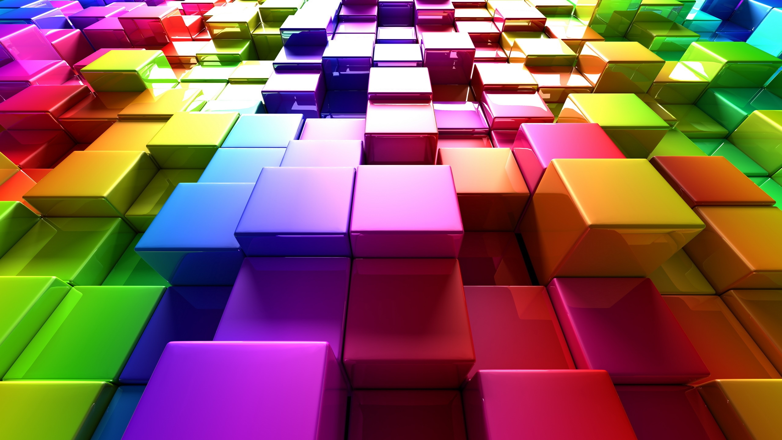 3d Colorful Cubes