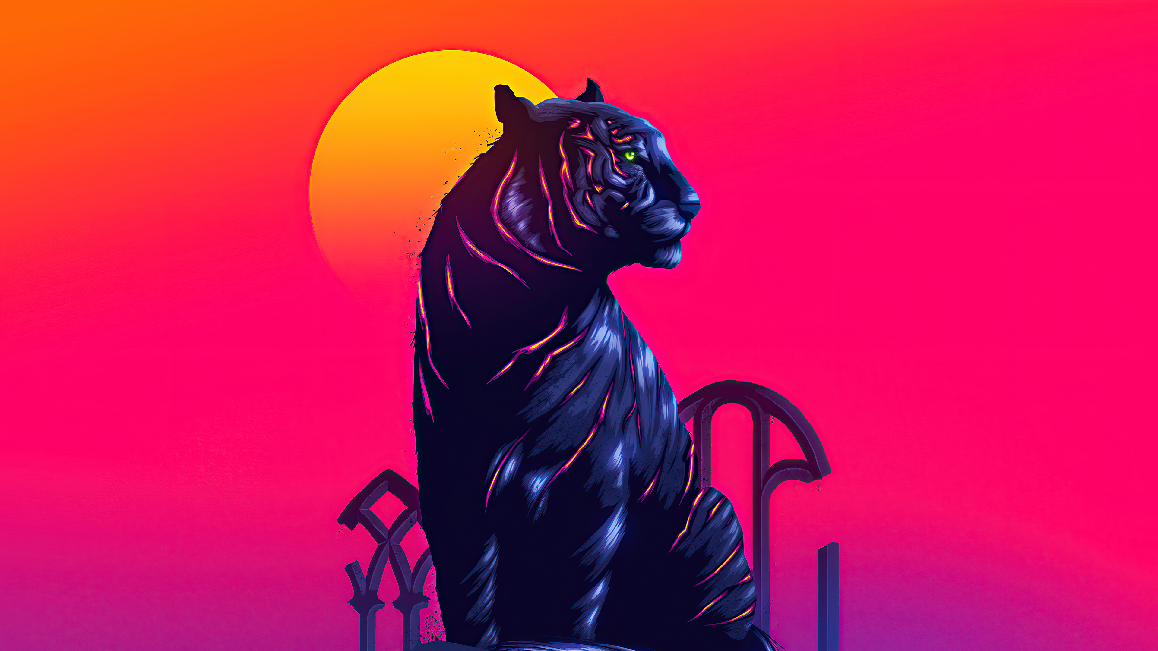 Tiger Neon 4k